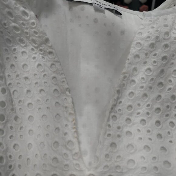 Karina Grimaldi x Revolve Whimsy Cochette Prairie Irina White Eyelet  Dress XS/S - Picture 14 of 14